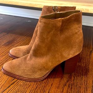SAM EDELMAN Blake Booties Cinnamon Suede Ankle Boots